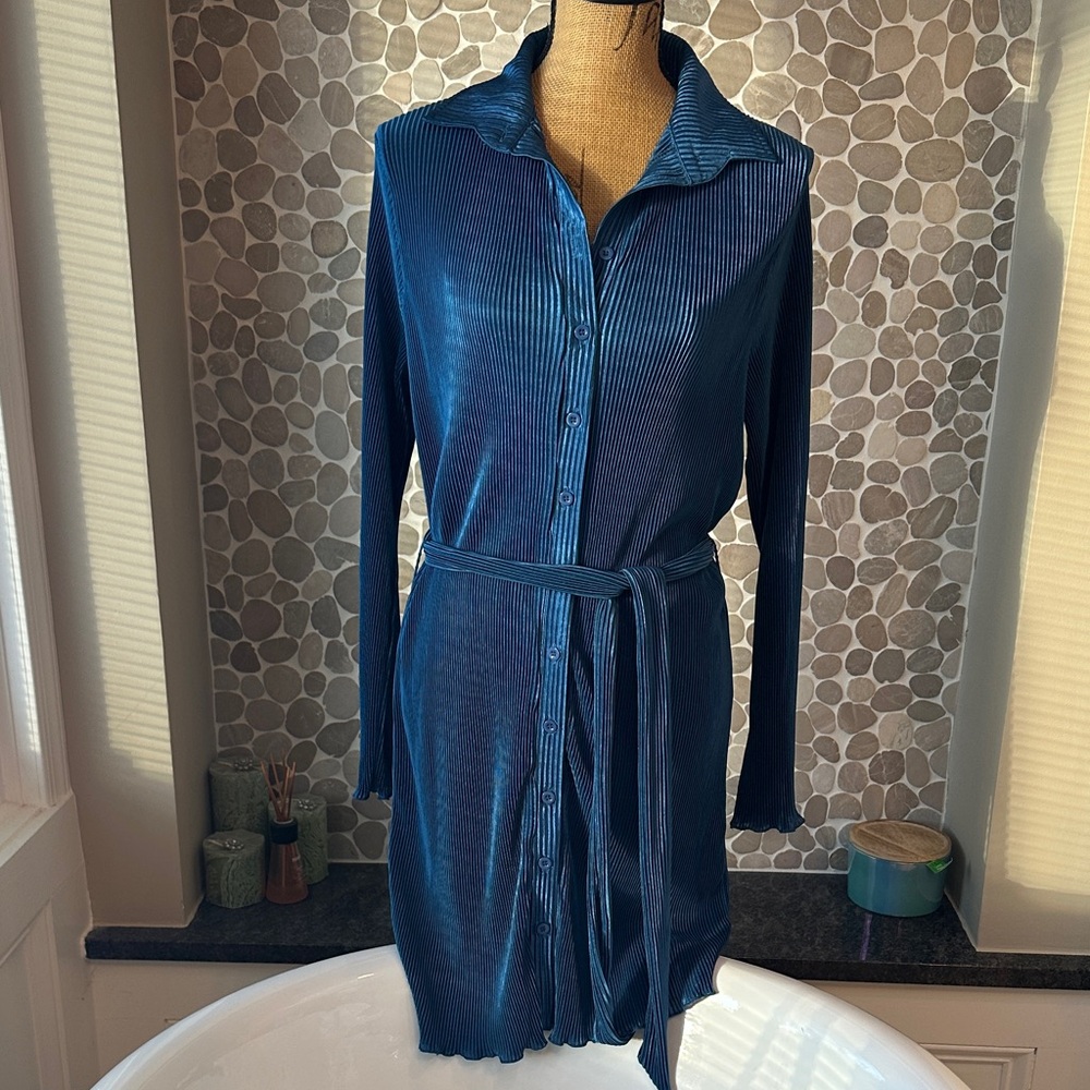 Women's Pleated Mini Dress